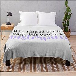 You're Ripped at Every Edge But You're a Masterpiece (Halsey Lyrics) Throw Blanket