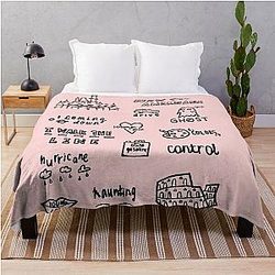 Halsey Doodles Throw Blanket