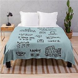 Halsey Doodles Throw Blanket