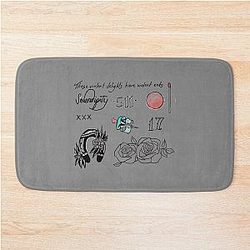 Halsey tattoos Bath Mat