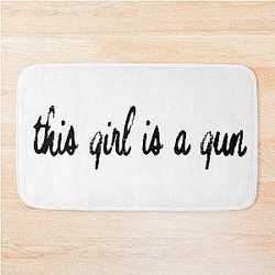 Halsey - If I Can't Have Love I Want Power - Girl Is a Gun Bath Mat