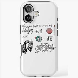 Halsey Tattoos iPhone Case