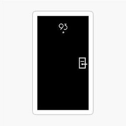 Room 93 Hotel Door Halsey Sticker