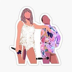 Halsey and Taylor Swift Sticker