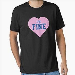 I'm Fine heart 00s Halsey Essential T-Shirt