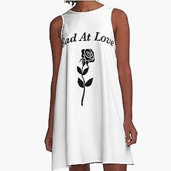 Bad at Love by Halsey A-Line Dress