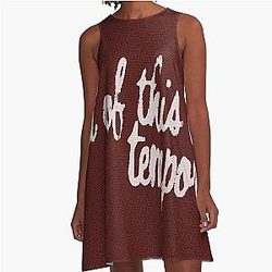 Halsey - if can't have love I want power - all this is temporary A-Line Dress