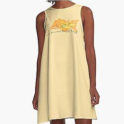 Halsey Easier Than Lying Flames A-Line Dress