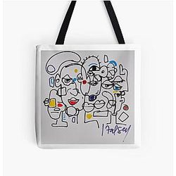Halsey Portland OR Art All Over Print Tote Bag