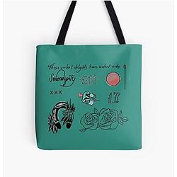 Halsey Tattoos Tote Bag