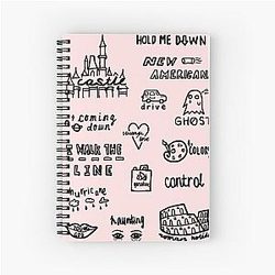 Halsey Doodles Spiral Notebook