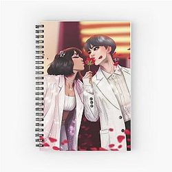 Seokjin and Halsey Spiral Notebook