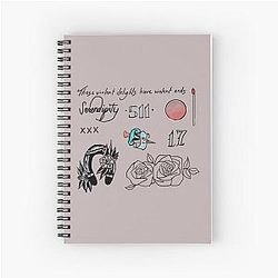Halsey tattoos Spiral Notebook