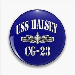 USS Halsey (CG-23) Ship's Pin