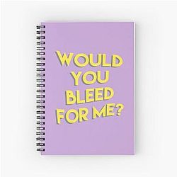 Halsey Trouble Lyrics Purple Spiral Notebook
