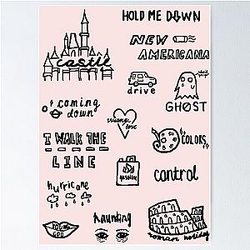 Halsey Doodles Poster
