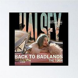 Halsey Back to Badlands Tour 2025 Poster