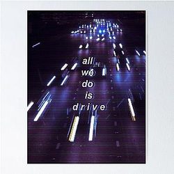 Halsey Drive Lyric Art Poster