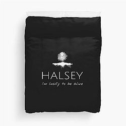 Halsey Ashley Nicolette Frangipane Im Lucky To Be Alive Halsey Duvet Cover