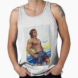 Halsin Shirtless Showing Abs in a Tank Top