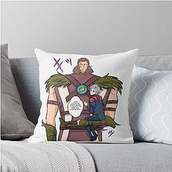 Attack on Halsin: Beautiful Nature Throw Pillow