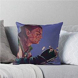 Nature magic: First Druid  Halsin Silverbough Throw Pillow