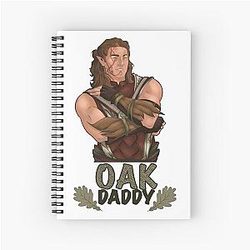 Halsin from Baldur's Gate Three Oak Daddy Spiral Notebook
