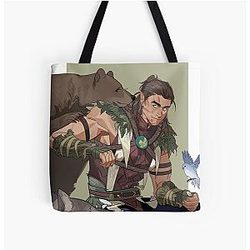 Baldur's Gate 3 Halsin Bear Tattoo Tote Bag