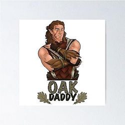 Halsin from Baldur's Gate Three Oak Daddy Poster