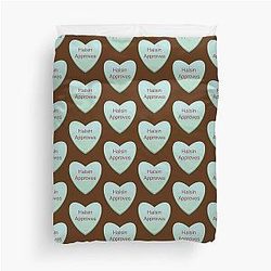 Halsin Approves Valentine's Heart Candy Duvet Cover