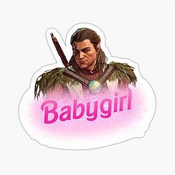 Halsin Silverbough Baby Girl Sticker