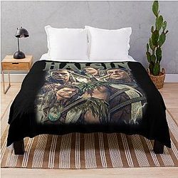 Astarion Halsin Baldur's Gate Throw Blanket