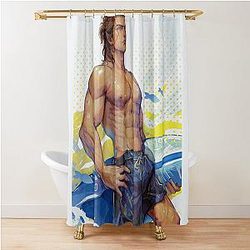 Halsin Shirtless Shower Curtain