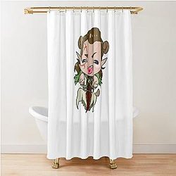 Background 3 Chibi Halsin Shower Curtain