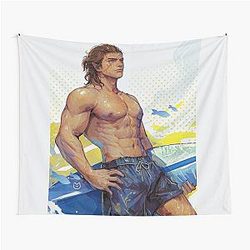 Halgin Shirtless Showing Abs Tapestry