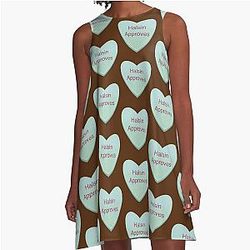 Halsin Approves Valentines Heart Candy A Line Dress