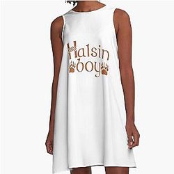 Halsin boy A-Line Dress
