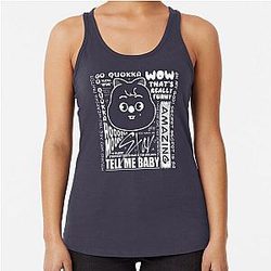 Print Han-Ji-sung Stray Kids Quokka Racerback Tank Top