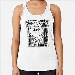 Print Han Sung Stray Kids Quokka Racerback Tank Top