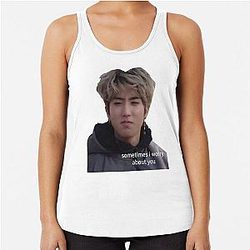 Han Jisung SKZ Meme Racerback Tank Top