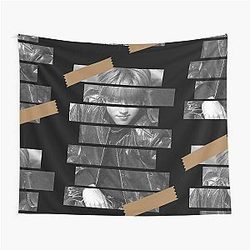 Han Jisung Stray Kids Korean Monochrome Design Tapestry