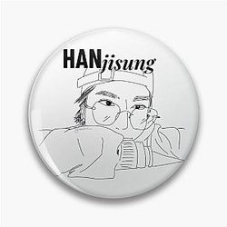 Han Jisung - Black Lineart with Pin
