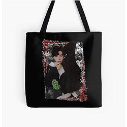 Han Jisung Stray Kids Korean Kpop Floral Design Tote Bag