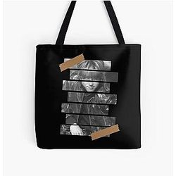 Han Jisung Stray Kids Korean Kpop Monochrome Design All Over Print Tote Bag