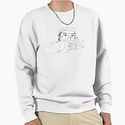 Han Jisung Black Line Art Pullover Sweatshirt