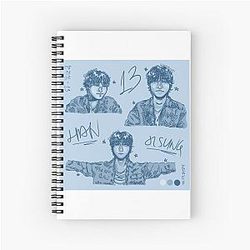 Han Jisung 13 Sketches Spiral Notebook