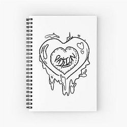 Han Jisung Stray Kids Maxident Heart Spiral Notebook