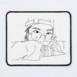 Han Jisung Black Mouse Pad