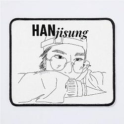 Han Jisung - Black Lineart Mouse Pad