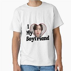 Han Jisung I love my boyfriend sticker Classic T shirt